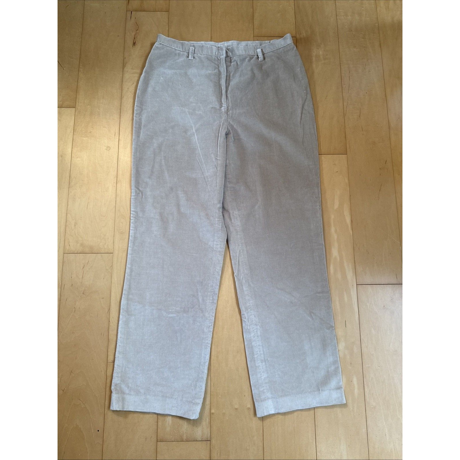 Tan Velvet Pants Ralph Lauren Size 16 Cotton Blend Womens Trousers
